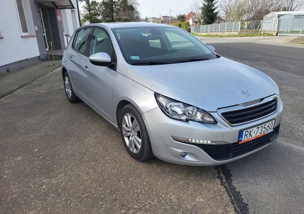 Peugeot 308 cena 36300 przebieg: 198000, rok produkcji 2016 z Gryfice małe 631